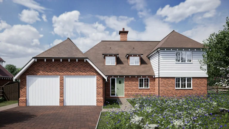 Detached brick house with planning approval