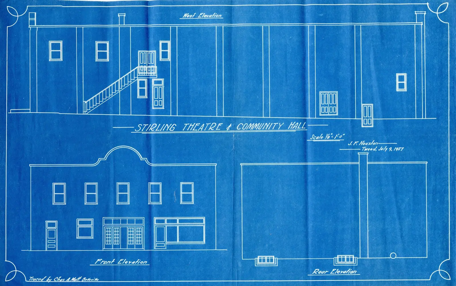 Proposed elevations drawn for council submission